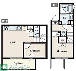 PASEO白山II 1階1LDKの間取り