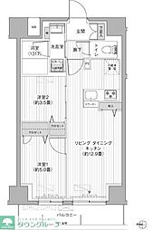 墨田区本所4丁目マンション 2LDKの間取図画像