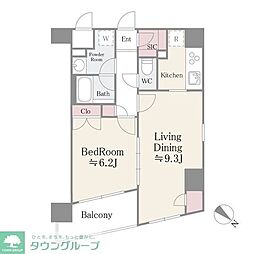 ステラメゾン茗荷谷 1LDKの間取図画像