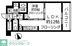 ファインクレスト入谷 1LDKの間取図画像