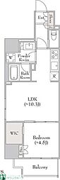 MYRIARESIDENCE根岸柳通り 1LDKの間取図画像
