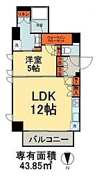ザ・パークハビオ根岸三丁目 1LDKの間取図画像
