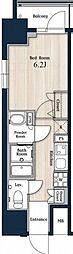 Nステージアキハバラ 1Kの間取図画像