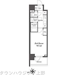 PRESSANCEBLOOMASAKUSANorth 1Kの間取図画像