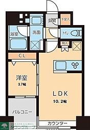 グランカーサ文京千石 1LDKの間取図画像