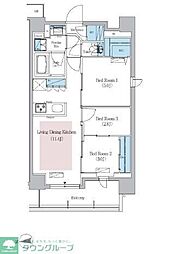 アーバネックス新御徒町駅前 3LDKの間取図画像