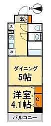 DUOSTAGE本所吾妻橋 1DKの間取図画像