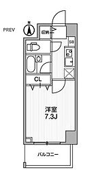 アーデン両国 1Kの間取図画像