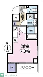 プレーマ南千住 ワンルームの間取図画像