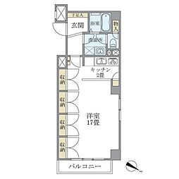 シティハイツ根津 1Kの間取図画像