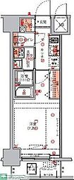 ハーモニーレジデンス東京イーストコア♯004 1Kの間取図画像