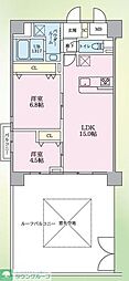 東京スカイツリー・業平1丁目計画 2LDKの間取図画像