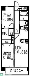プライムアーバン千駄木 2LDKの間取図画像