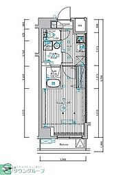 ミライス東京墨田アネックス 1Kの間取図画像