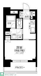 サンクタス浅草レジデンス 1Kの間取図画像