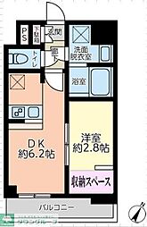 ドゥーエ浅草橋2 1DKの間取図画像