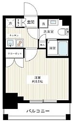 EL-Patio両国 1Kの間取図画像