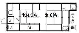 ハイツ新田辺 A ｜ 京都府京田辺市田辺西垣内（賃貸アパート2K・1階・36.00㎡） その2