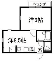 来春入居西川ハイツ 201 ｜ 京都府京田辺市田辺中央3丁目（賃貸タウンハウス1LDK・2階・27.50㎡） その2