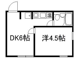 小林ハイツ 102 ｜ 京都府京田辺市三山木七瀬川（賃貸アパート1DK・1階・24.84㎡） その2