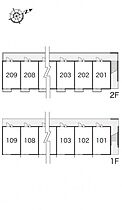 レオパレスプリマヴェーラ 208 ｜ 京都府京田辺市三山木山崎56-1（賃貸アパート1K・2階・23.18㎡） その4