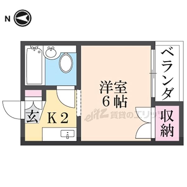 リピエーノ萱島 402｜大阪府寝屋川市萱島東１丁目(賃貸アパート1K・4階・17.00㎡)の写真 その2