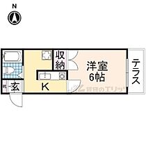 グランパレス西大寺 107 ｜ 奈良県奈良市西大寺赤田町２丁目（賃貸アパート1K・1階・18.00㎡） その2