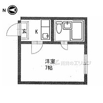 コーポ諏訪柳町 505 ｜ 奈良県奈良市柳町（賃貸アパート1K・5階・16.97㎡） その2