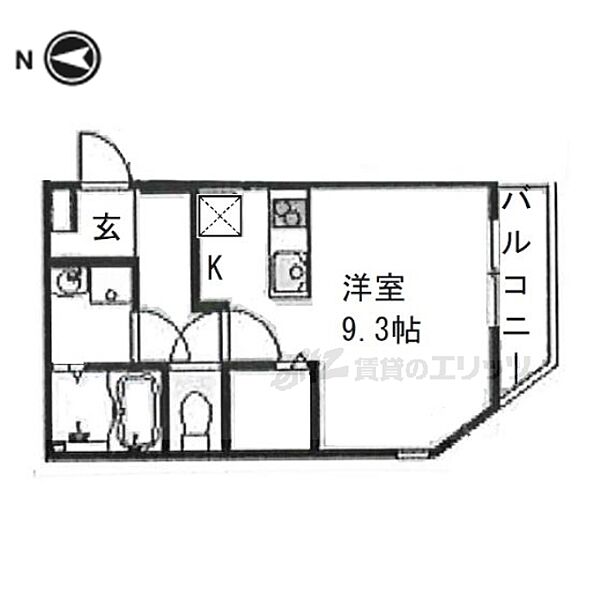 大阪府寝屋川市打上高塚町(賃貸アパート1R・2階・27.78㎡)の写真 その2