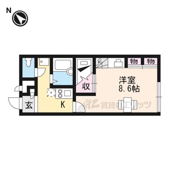 レオパレス山忠 203｜大阪府枚方市東中振２丁目(賃貸アパート1K・2階・23.18㎡)の写真 その2