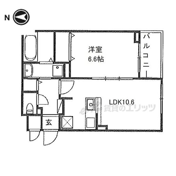 東神田町アパートＷＥＳＴ 205｜大阪府寝屋川市東神田町(賃貸アパート1LDK・2階・42.00㎡)の写真 その2