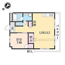 コーポ南生駒 406 ｜ 奈良県生駒市小平尾町（賃貸マンション1LDK・4階・51.00㎡） その1