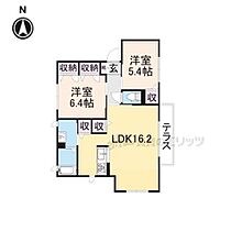 ロハスコート 106 ｜ 奈良県北葛城郡王寺町畠田４丁目（賃貸アパート2LDK・1階・63.60㎡） その2