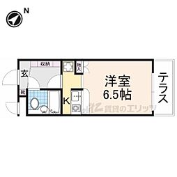 みつがらす ワンルームの間取図画像