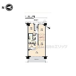ルネ富雄 3LDKの間取図画像