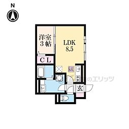 ミコルミナス 1LDKの間取図画像