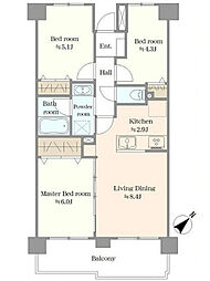 間取図画像 3LDK