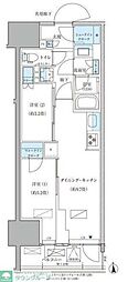 パークアクシス品川天王洲アイル 2DKの間取図画像