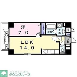 ユヌ　ブリーズ　目黒 4階1LDKの間取り