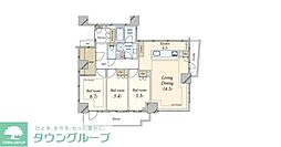 ザ・パークハウス三田ガーデンレジデンス＆タワー 11階3LDKの間取り