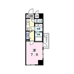プレジール　シナガワ 3階1Kの間取り
