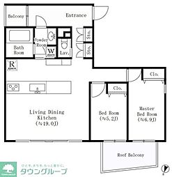 ＢＥＥＶＡＬＬＥＹ　ＹＯＹＯＧＩＵＥＨＡＲＡ 3階2LDKの間取り