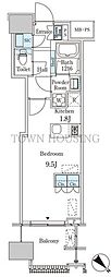 レガシス中目黒 ワンルームの間取図画像