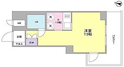 サンヒルズ用賀 1Kの間取図画像