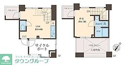 スフィア日本橋富沢町 1LDKの間取図画像