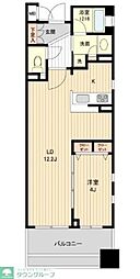 HF銀座レジデンスEAST 1LDKの間取図画像