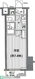 グランド・ガーラ麻布十番 1Kの間取図画像