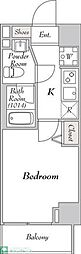 ミリアレジデンス大崎 1Kの間取図画像