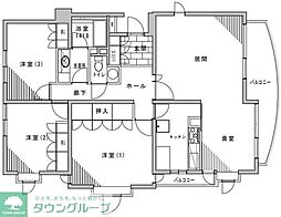 クレインヒルズ大森 3LDKの間取図画像