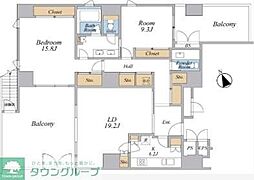 ホーマットロイヤル 2LDKの間取図画像